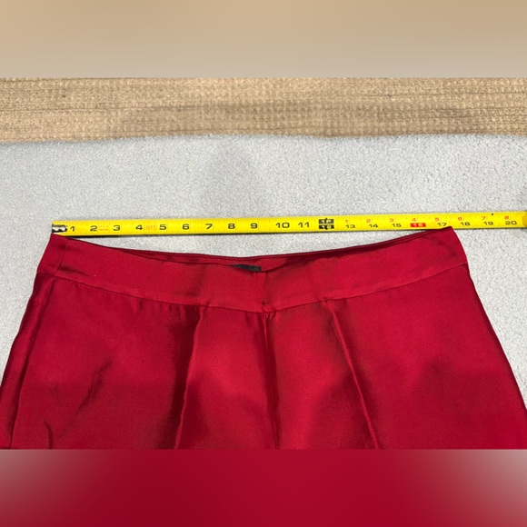 Talbots deep red silk cotton trousers NWT - Picture 8 of 8
